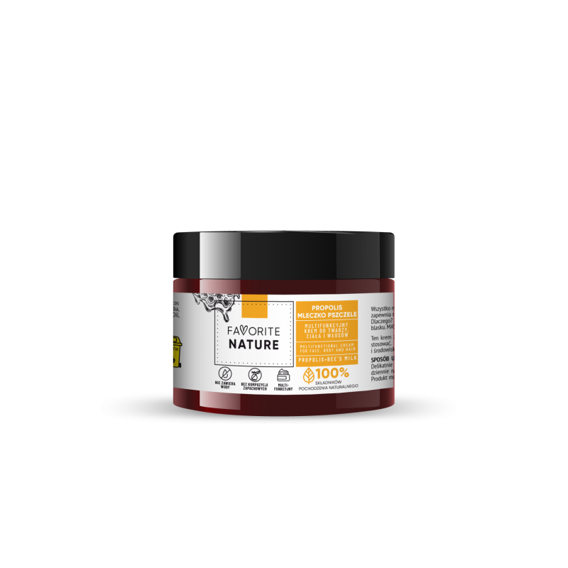 FAVORITE NATURE Multifunkcyjny krem do twarzy i ciała Propolis - Mleczko Pszczele - 50ml