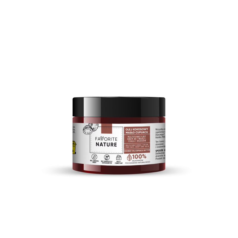 FAVORITE NATURE Multifunkcyjny krem do twarzy i ciała Olej kokosowy - Masło Cupuacu - 50ml