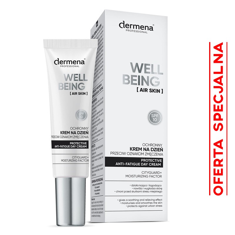 dermena® PROFESSIONAL WELL BEING Air Skin Ochrony krem na dzień przeciw oznakom zmęczenia (30 ml)