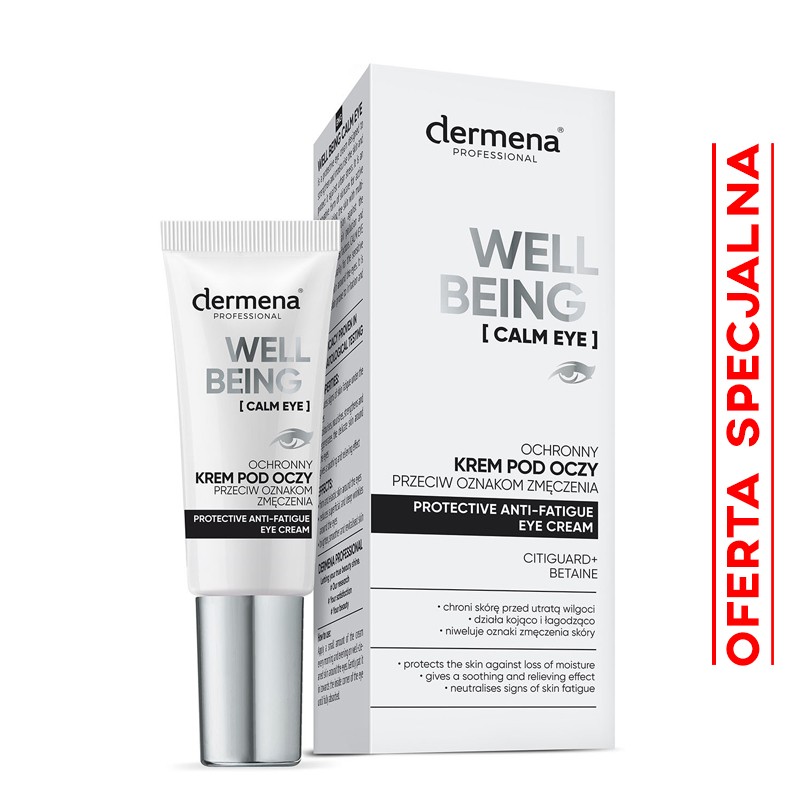 dermena® PROFESSIONAL WELL BEING Calm Eye Ochronny krem pod oczy przeciw oznakom zmęczenia (15 ml)